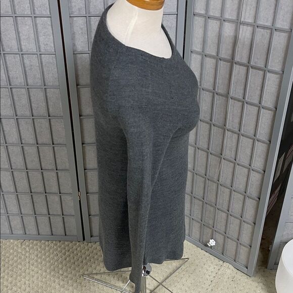 Tristan Dark Gray Scoop Neck Sweater - Picture 2 of 8